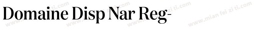 Domaine Disp Nar Reg字体转换